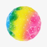 Stuiterbal in regenboogkleuren