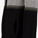 Heren vest met grafische print zwart