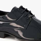 Heren lak veterschoenen zwart