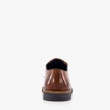 Leren heren veterschoenen cognac bruin