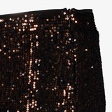 Dames glitter flared legging bruin
