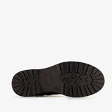 Leren meisjes veterboots brons