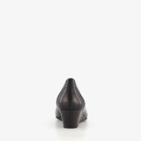 Dames ballerina's met sleehak zwart