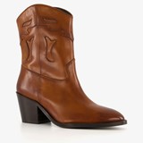 Harper leren dames western laarsjes cognac