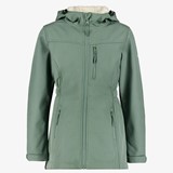Mountain Peak kinder parka softshell jas groen