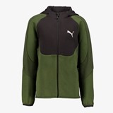 Puma Evostripe Fullzip kinder sweatvest groen