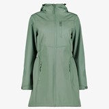 Mountain Peak dames parka softshell jas groen