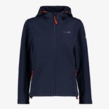 Mountain Peak kinder softshell jas blauw