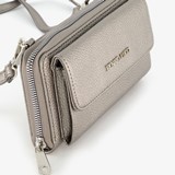 Portemonnee tasje zilverkleurig