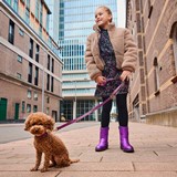 Meisjes teddy jas beige