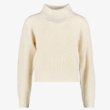 TwoDay meisjes sweater met col beige