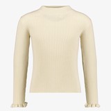 Name it Vianna geribde meisjes longsleeve beige