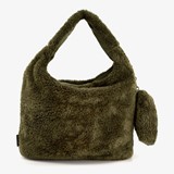 Teddy dames tas met portemonnee groen