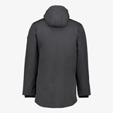 Padded heren softshell jas grijs