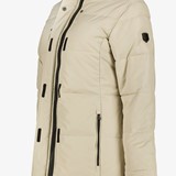 Dames parka winterjas waterafstotend beige