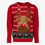 Heren kersttrui Rudolf rood