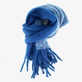 Zachte dames sjaal ijsblauw