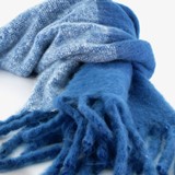 Zachte dames sjaal ijsblauw