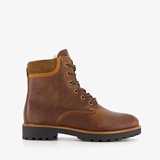 Leren dames veterboots bruin