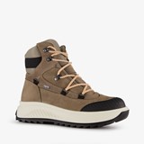 Be Mine leren dames veterboots beige zwart