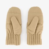 Gewatteerde dames wanten beige