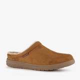 Skechers Relaxed Fit leren heren sloffen bruin