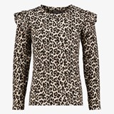 TwoDay meisjes shirt met luipaardprint en ruches