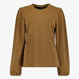 Dames trui goud met glinster details