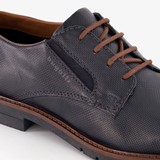 Leren heren veterschoenen blauw