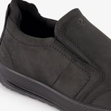 ECCO Byway leren heren instappers zwart