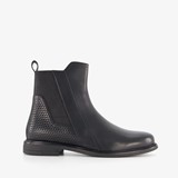 Leren dames chelsea boots zwart