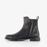 Leren dames chelsea boots zwart