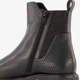 Leren dames chelsea boots zwart