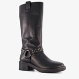 Harper hoge dames biker boots zwart