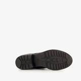 Leren dames veterlaarsjes zwart