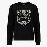 Unsigned jongens sweater met tijgerkop zwart