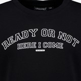 Jongens sweater met tekstopdruk zwart