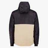 Heren anorak ski-jas zwart beige
