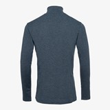 Heren skipully met rits blauw