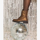 Dames veterboots brons