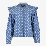 TwoDay dames blouse met bloemen blauw