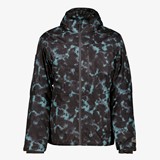 Mountain Peak heren ski-jas met print zwart blauw