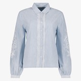 TwoDay dames blouse gestreept lichtblauw