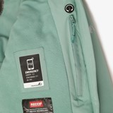 Heren softshell ski-jas lichtblauw