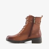 Comfort leren veterboots bruin
