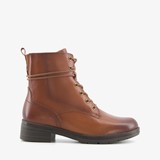 Comfort leren veterboots bruin