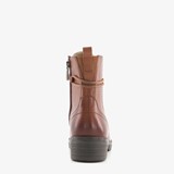 Comfort leren veterboots bruin