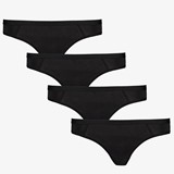 TwoDay dames ondergoed zwart 4 paar