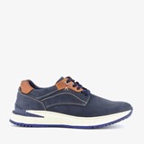 Leren heren sneakers blauw