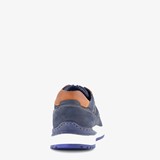 Leren heren sneakers blauw